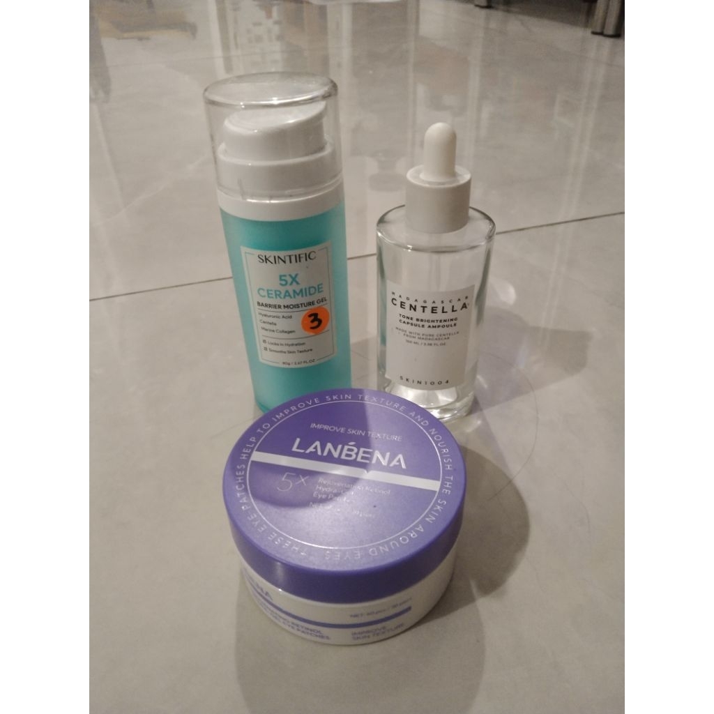 3 pcs wadah kosong skincare