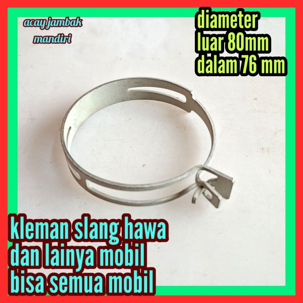 kleman slang radiator mobil dan hawa udara