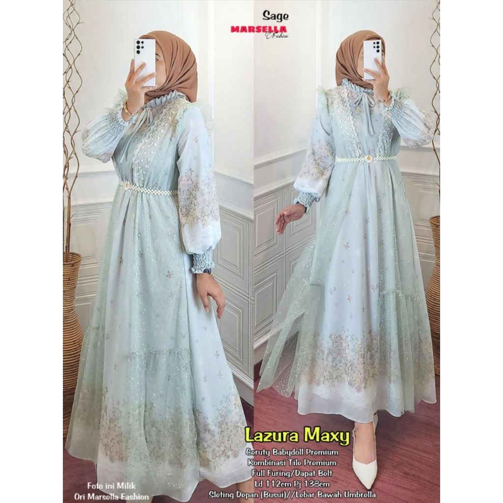 LAZURA/ LISTY MAXY / DAIRA MAXY #2 BY MARSELA ORIGINAL MAXY/GAMIS/DRESS