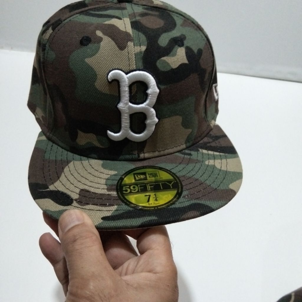 Cap Fitted MLB Camo Boston Red Sox