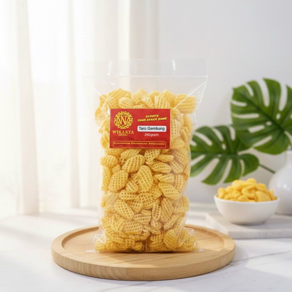 TARO GEMBUNG NET taro gembung keju taro jaring snack camilan kiloan 250 gram