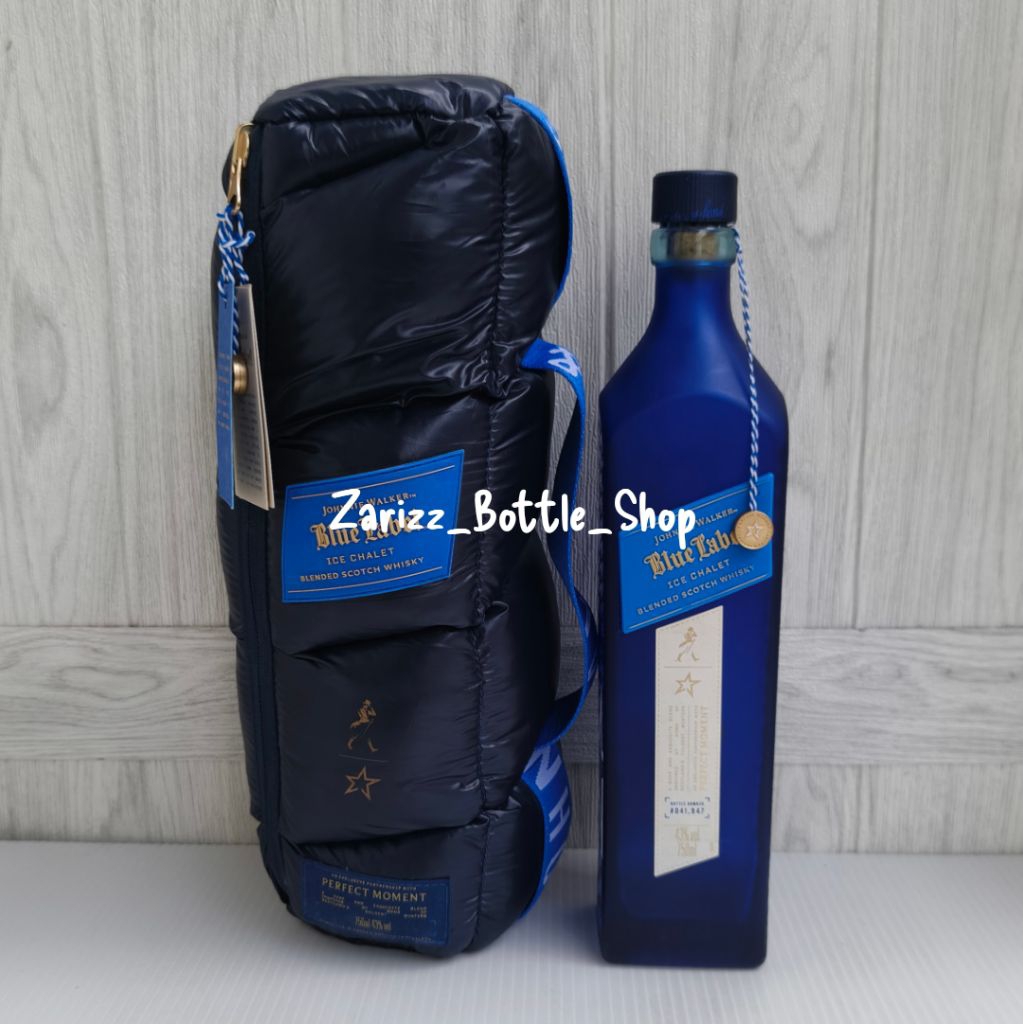 Botol Kosong JW Blue Label Ice Chalet 750ml + Bag