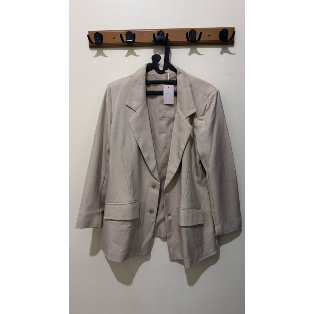 PRELOVED YEONA DAME BLAZER BEIGE