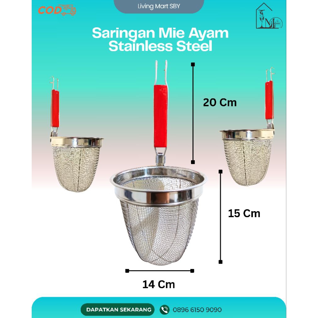 Saringan Mie Ayam Stainless steel