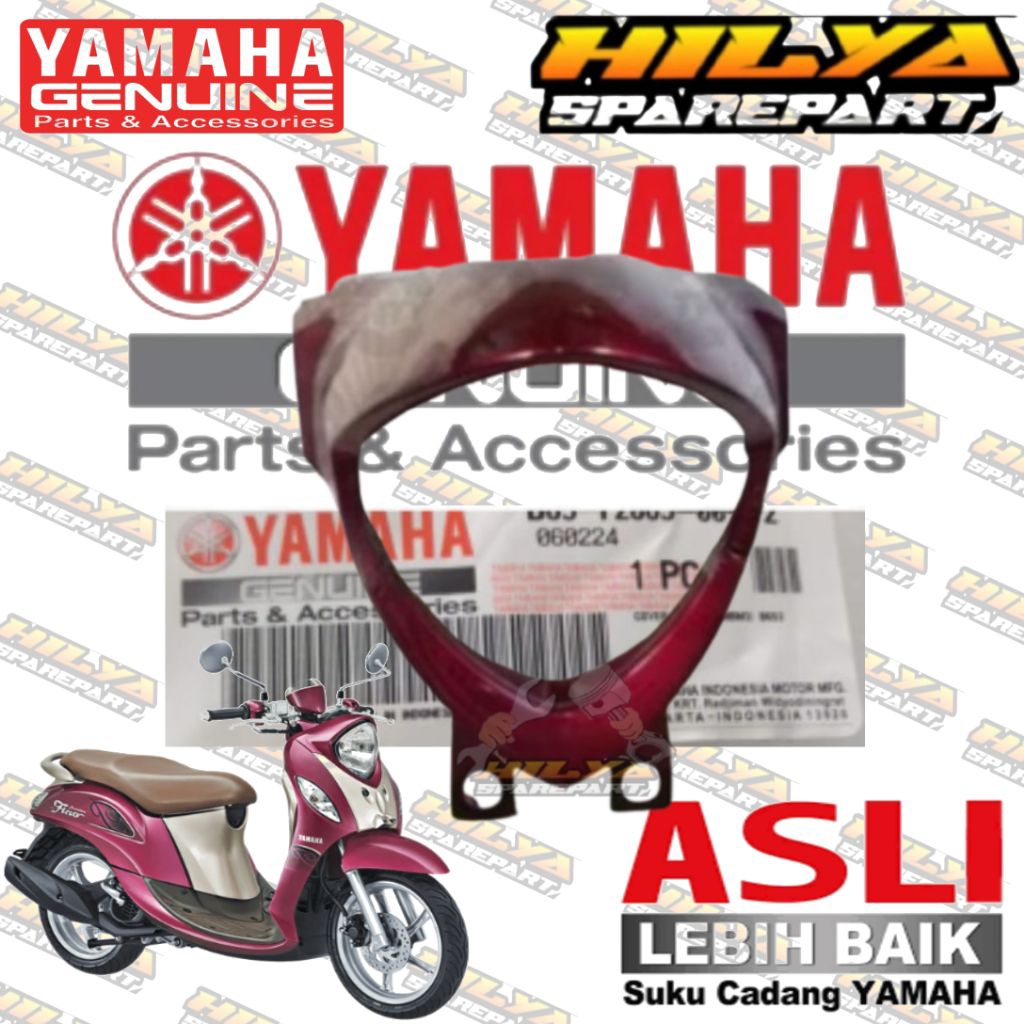 COVER BATOK LAMPU DEPAN FINO FI MIO FINO 125 UNGU ORIGINAL YAMAHA 100%