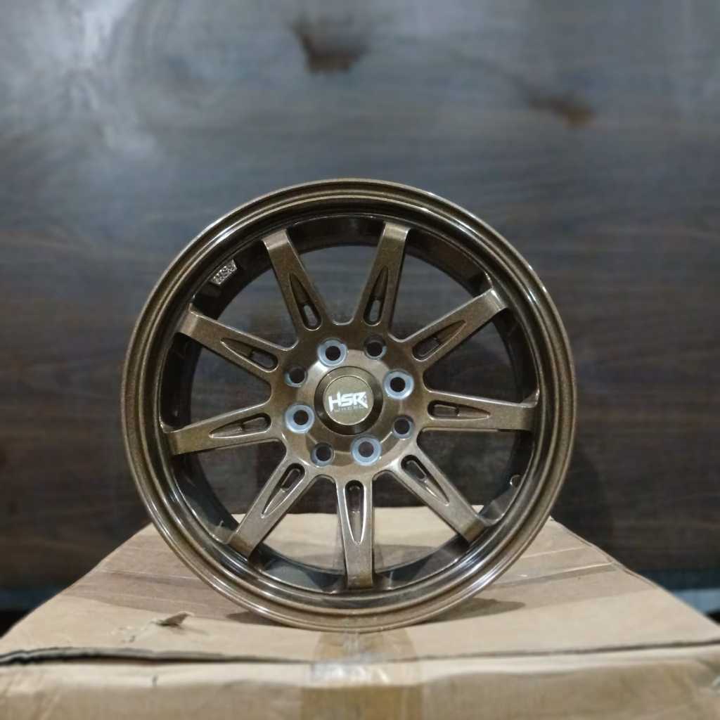 Velg Mobil Ring 15 Untuk Brio Type TIKALA HSR R15 || GLOSSY BRONZE