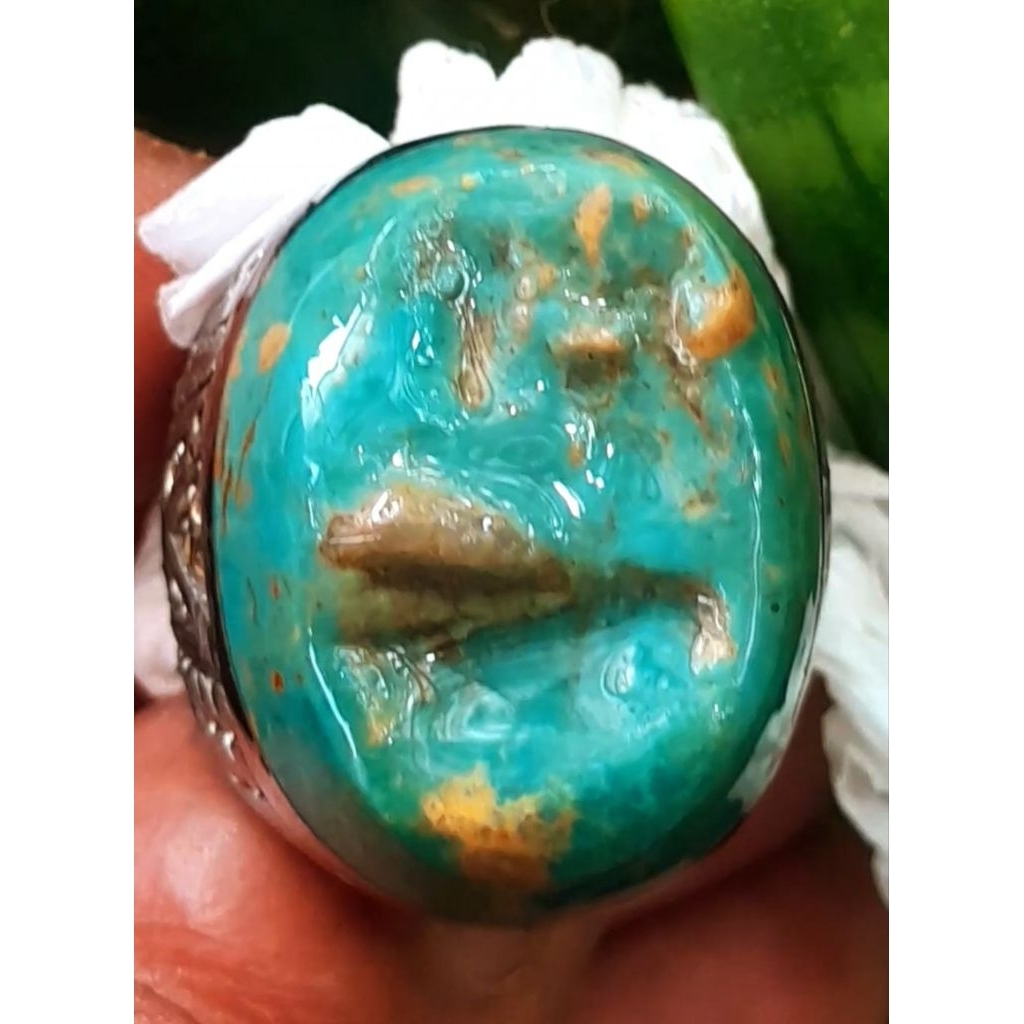 Pirus Persia ngerikil Naisabur hijau urat emas HQ size jumbo mumbul