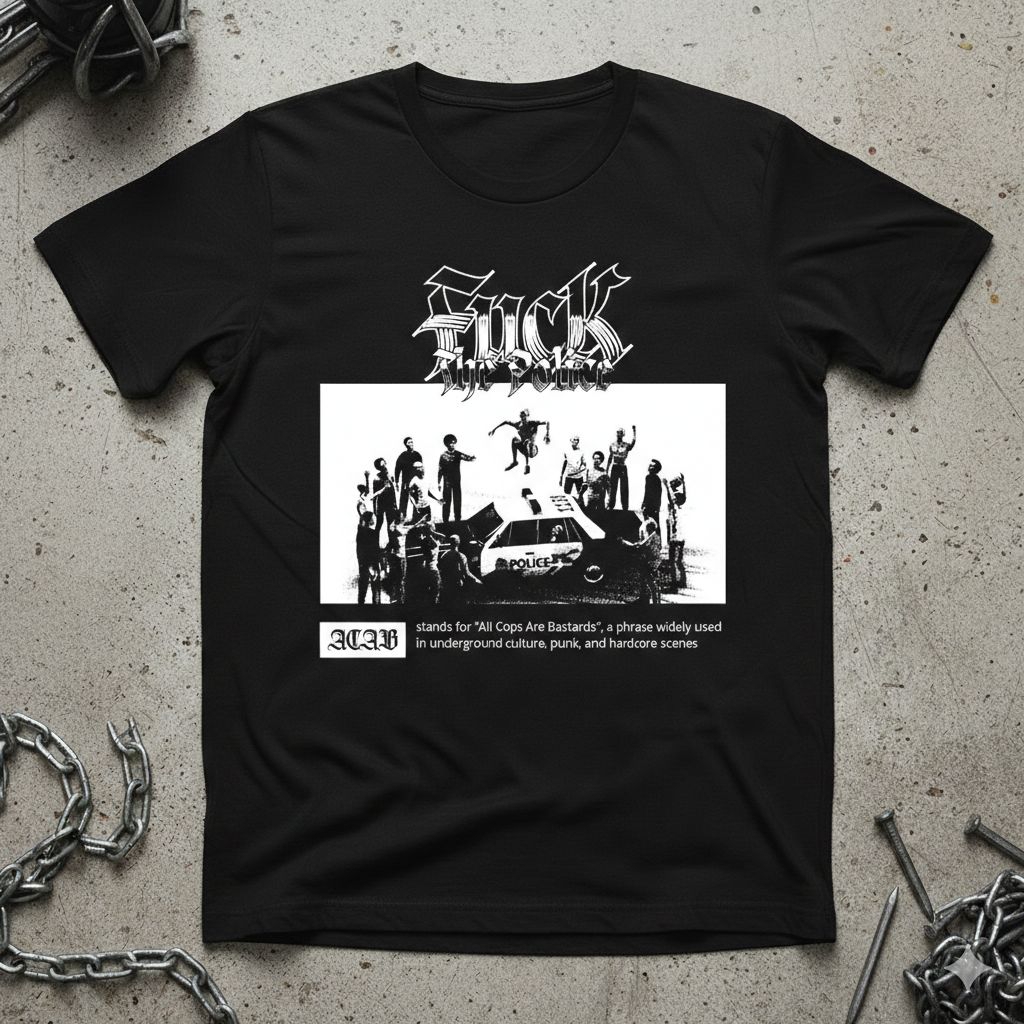 Kaos hitam (ACAB)