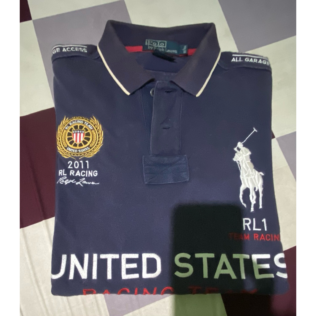 polo shirt ralph lauren country rl racing usa