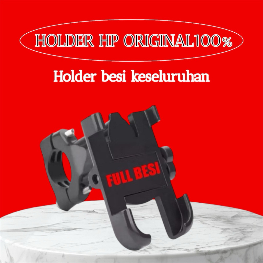 holder hp motor Asli full besi stang motor dijamin kuat 100% besi