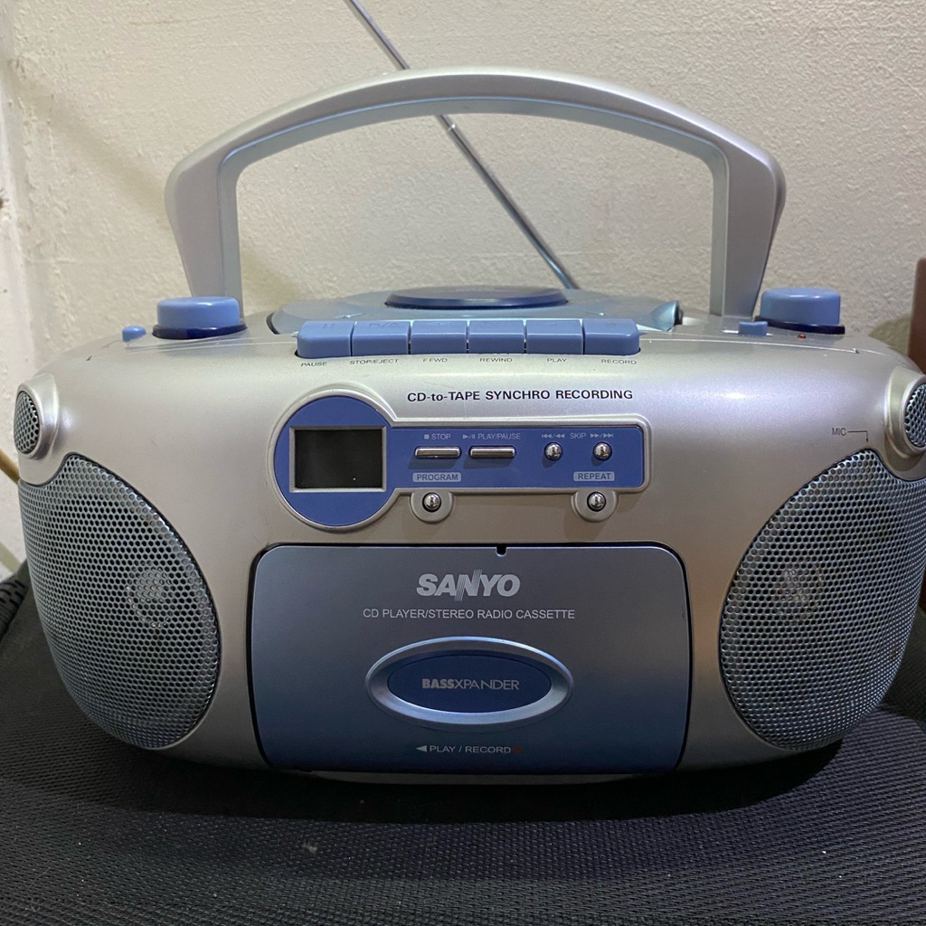 Mini Compo Sanyo (normal) + packing kayu