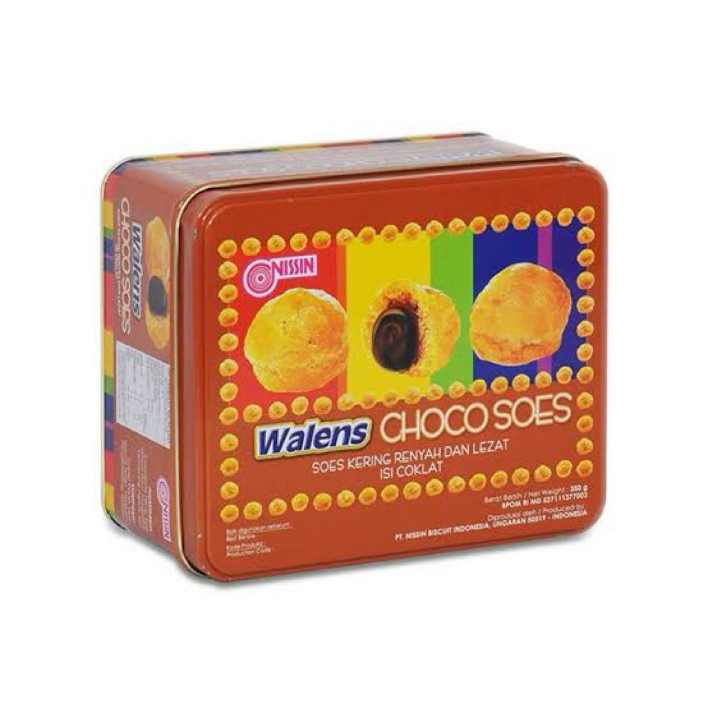 NISSIN WALENS CHOCO SOES KALENG 350GR EXP 2027