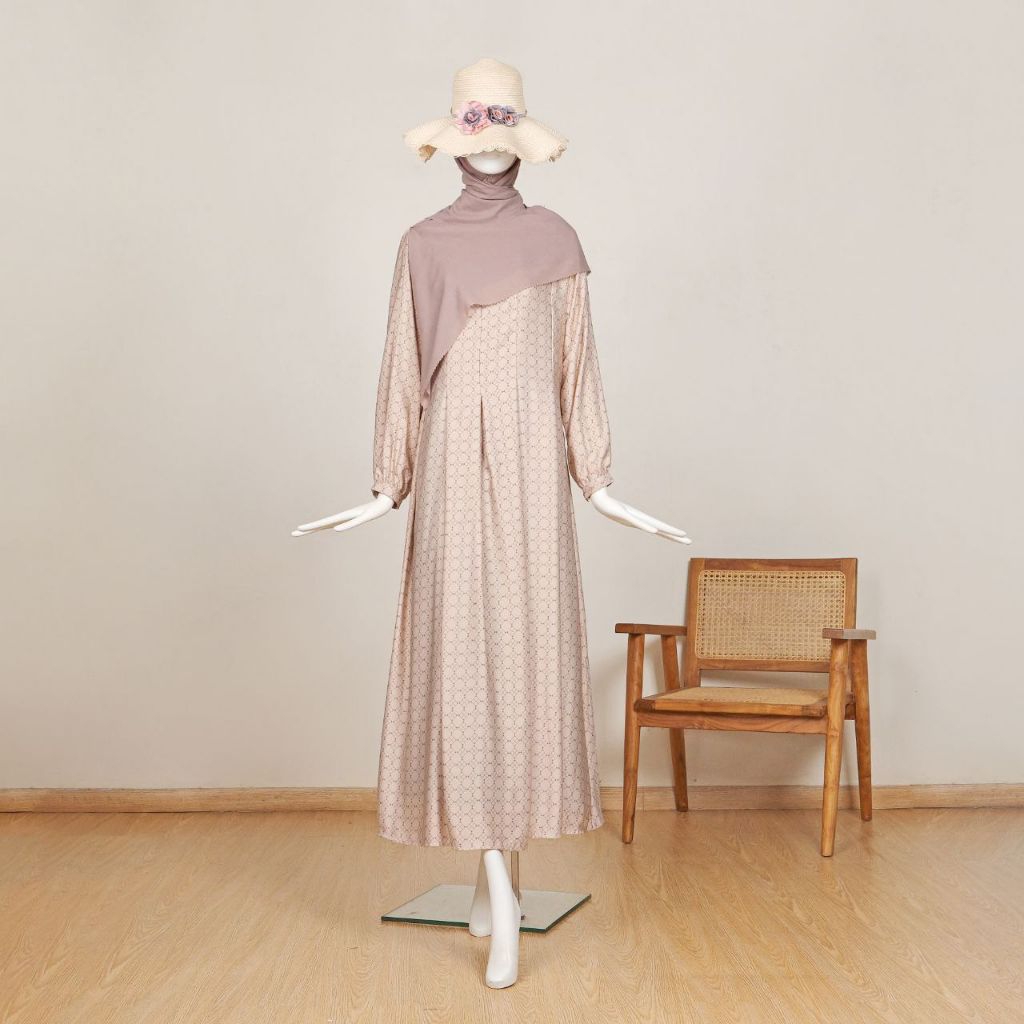 Nvfastore Gamis motif Armani Silk premium gamis jumbo Ld 120