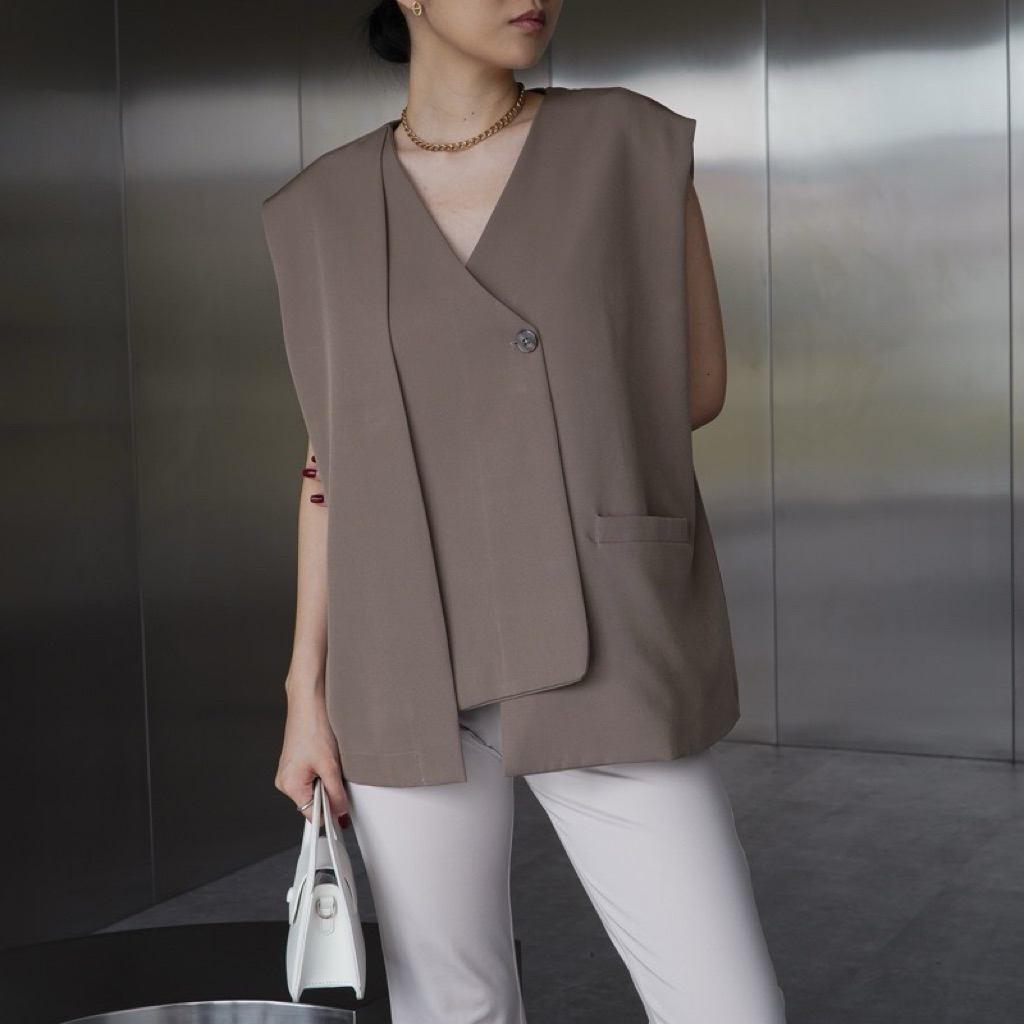 PL by Yeona GANI VEST | Cardigan | Ferre Shirt Oversize