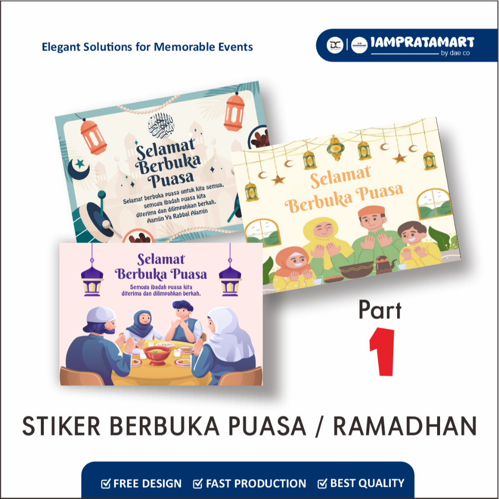 STIKER SELAMAT BERBUKA PUASA / MEGENGAN