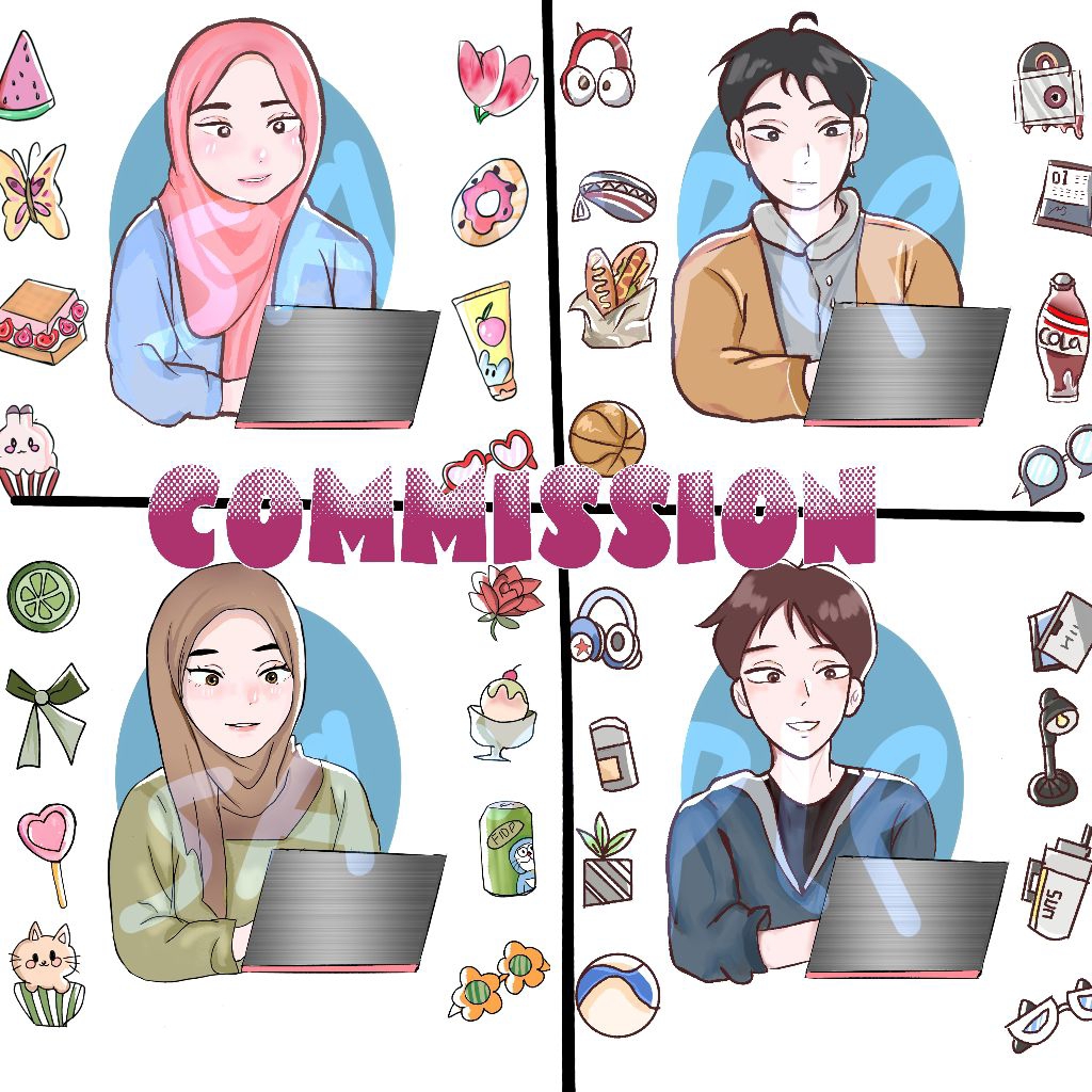 jasa gambar (commission art)