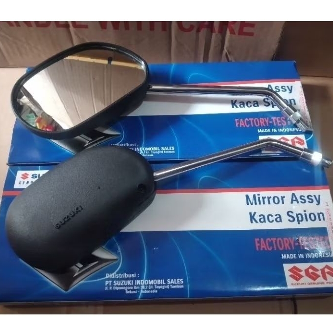 Sepasang Kaca Spion Suzuki Skywave Skydrive Spin Hayate Original SGP