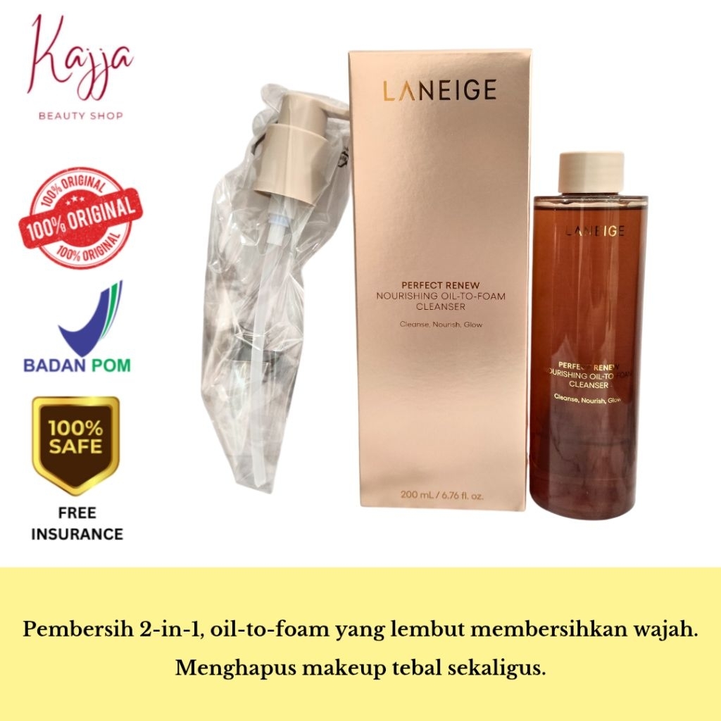 Laneige Perfect Renew Nourishing Oil To Foam Cleanser