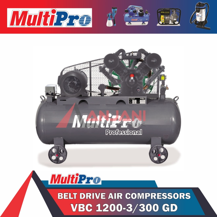 multipro VBC 1200-3 Kompresor Angin Belt Drive