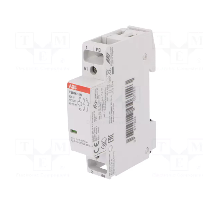ABB ESB DIN Rail Kontaktor 16A ESB16-11N-06