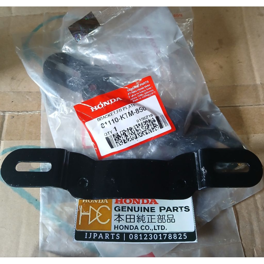 81110 KTM 850 BRAKET PLAT NOMOR DEPAN SUPRA X125 ORIGINAL