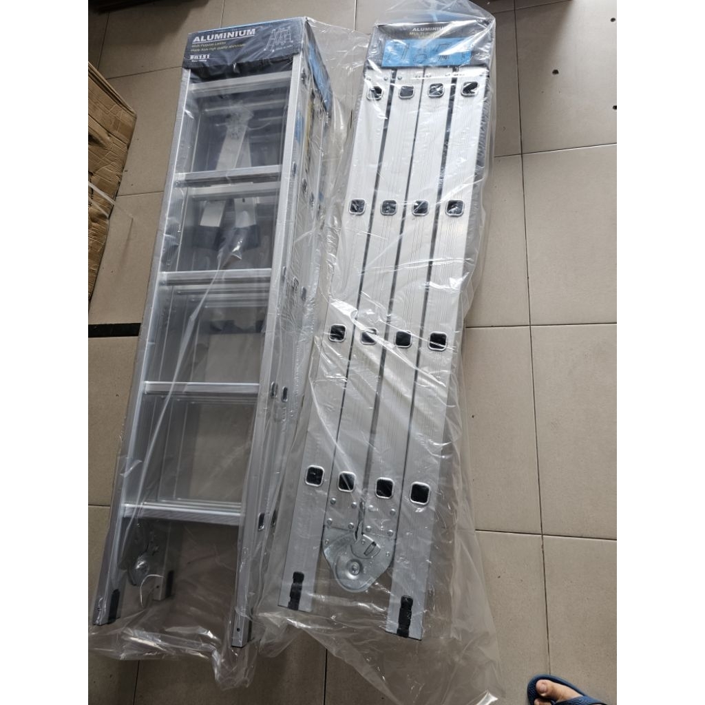Tangga Lipat Multifungsi Aluminium Tangga Rumah Tebal Kuat Kokoh