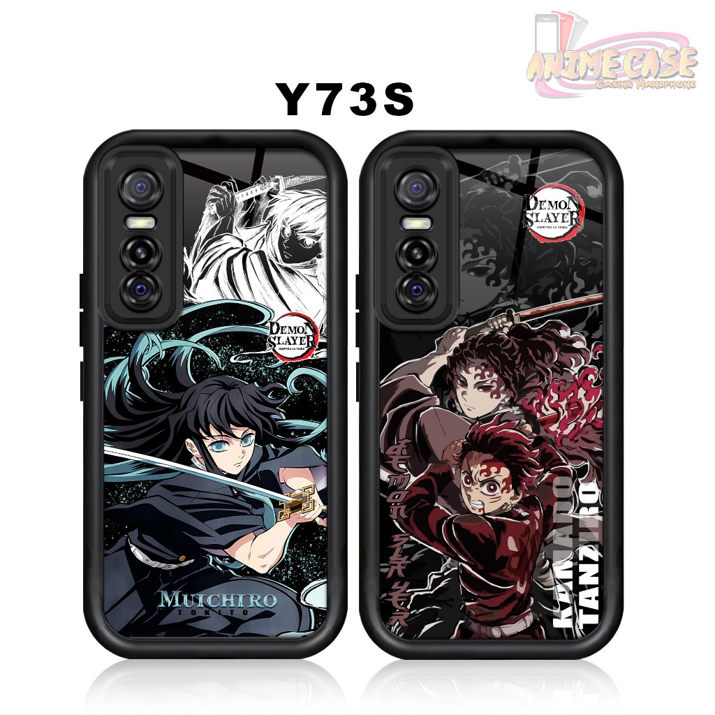 Softcase glossy VIVO Y73S 5G Casing Case Hp Silikon Protek kamera DEMONSLAYER2