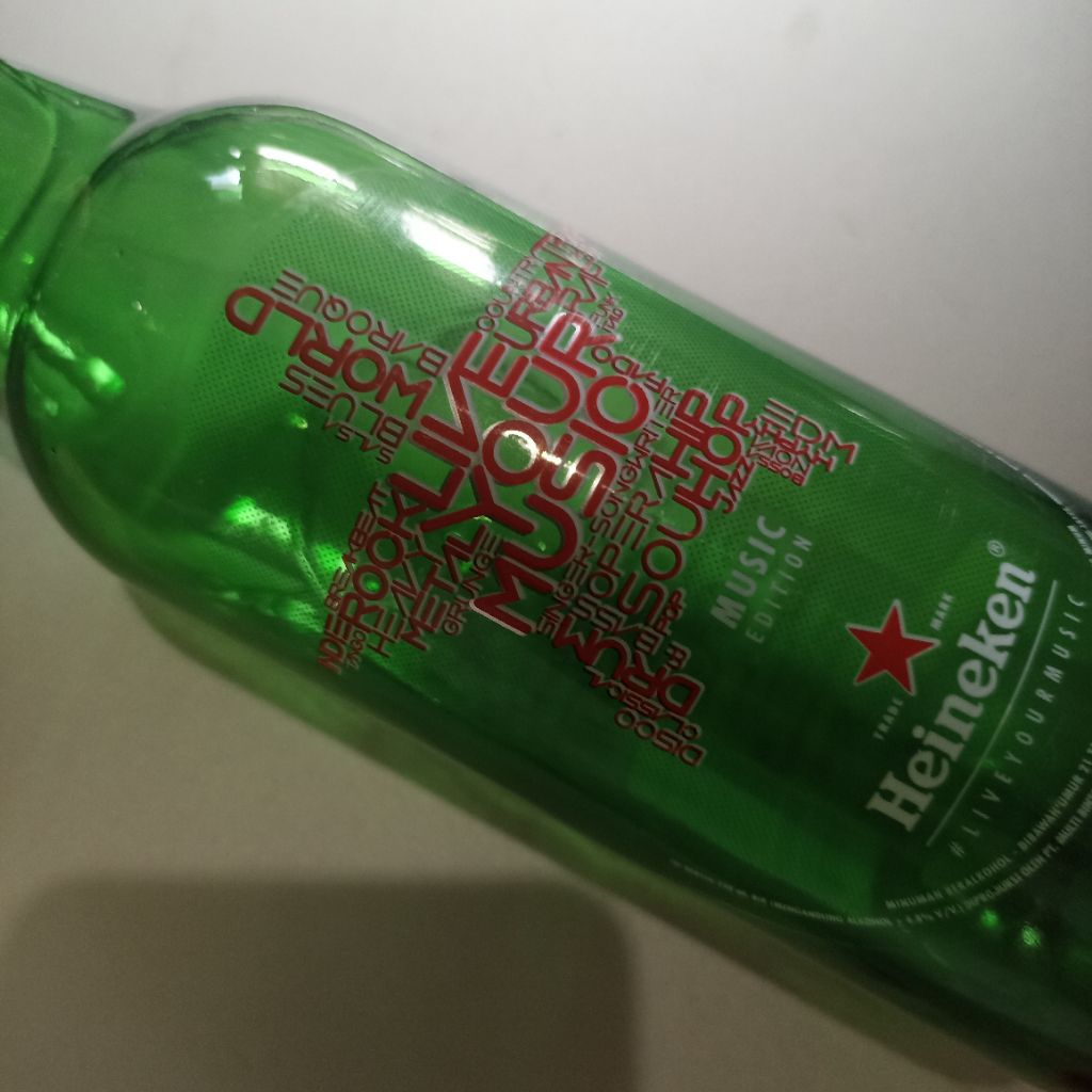 botol kosong Heineken special music edition tahun 2016