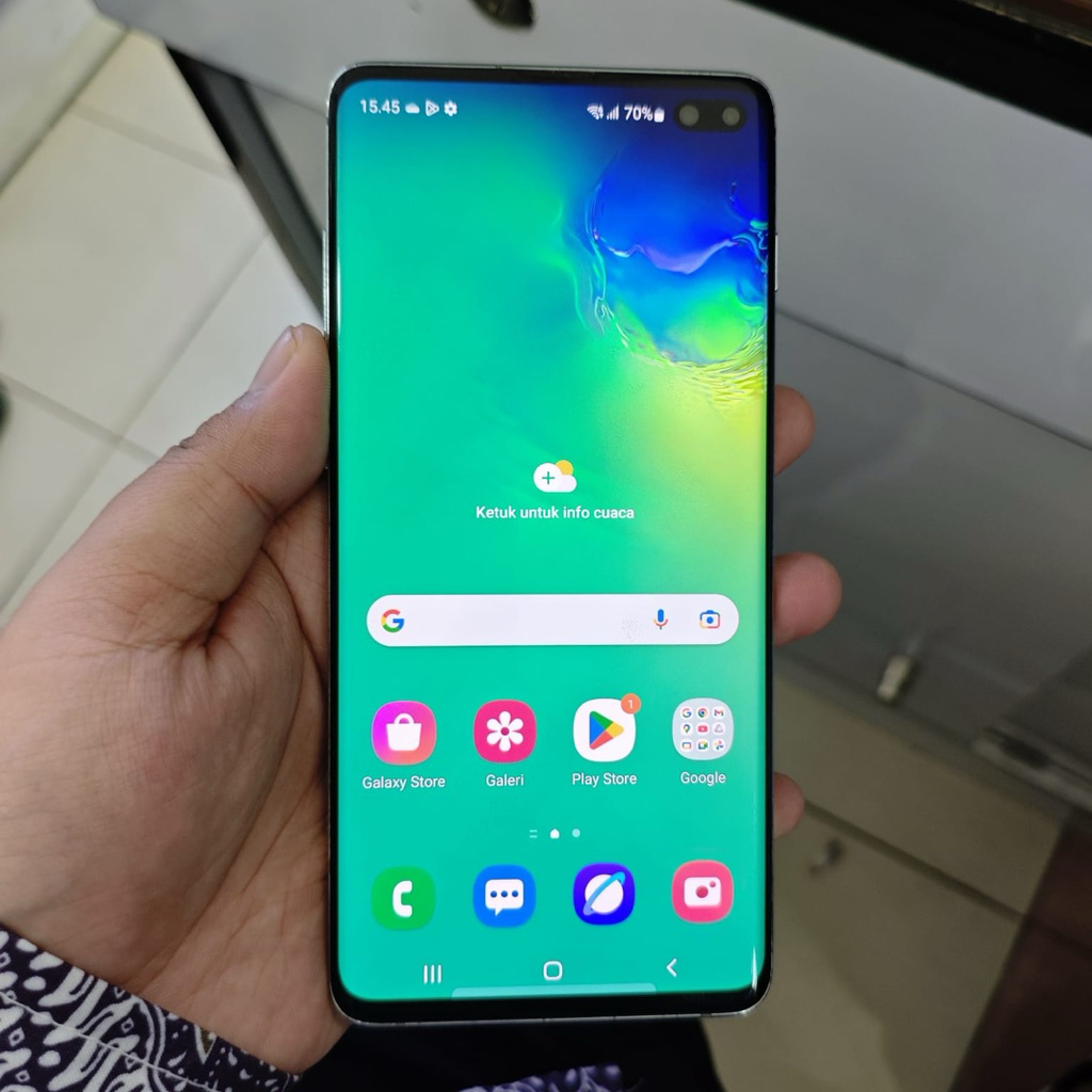 Samsung s10 plus ram 8/128 second resmi sein hp casan