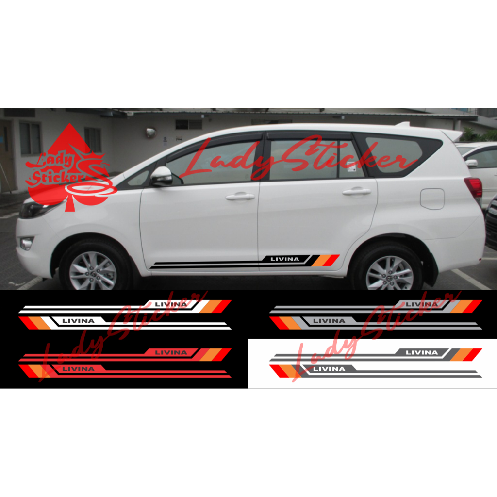 NEW Sticker cutting sticker mobil nissan livina stiker list bawah mobil livina