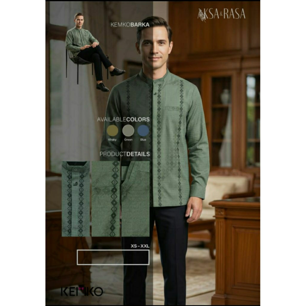 Baju koko kemko alaric rabbani original