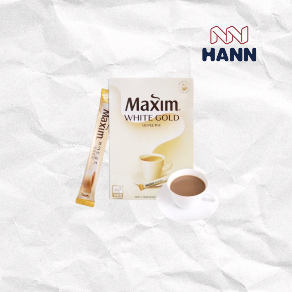 MAXIM WHITE GOLD COFFEE MIX ecer / Kopi Korea  satuan / Maxim Gold White Coffe / Halal / 1 sachet