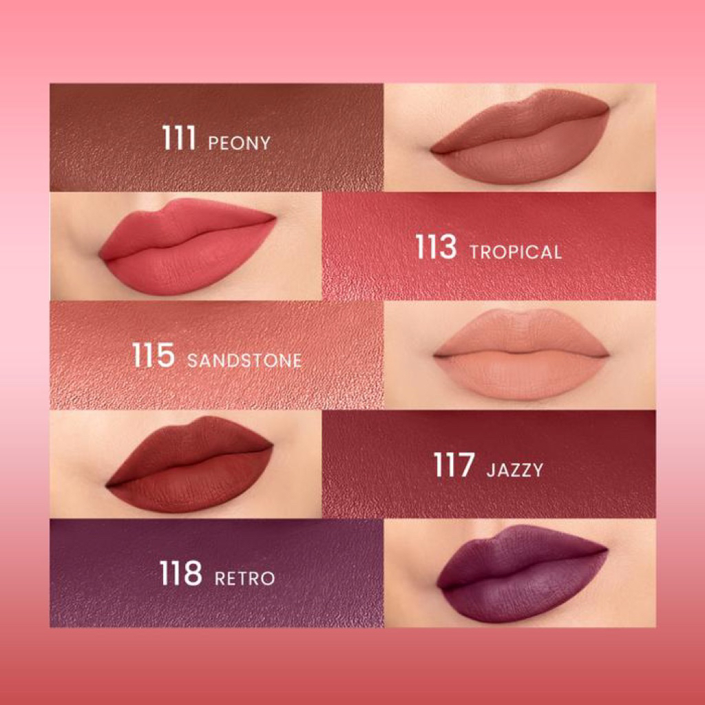 Hanasui mattedorable Lipstik | Lipstik Batangan| Lembab dan Natural