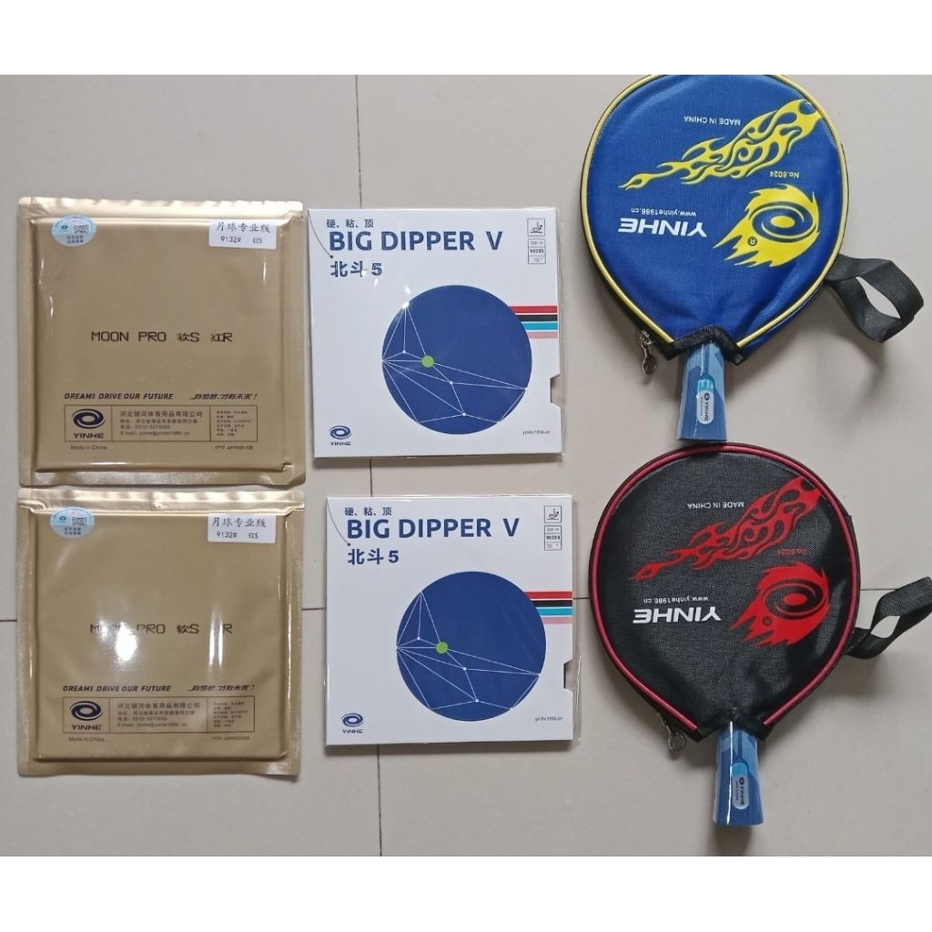 BET RAKITAN BLADE YINHE T1S RUBER yinhe big dipper dan yinhe moon pro