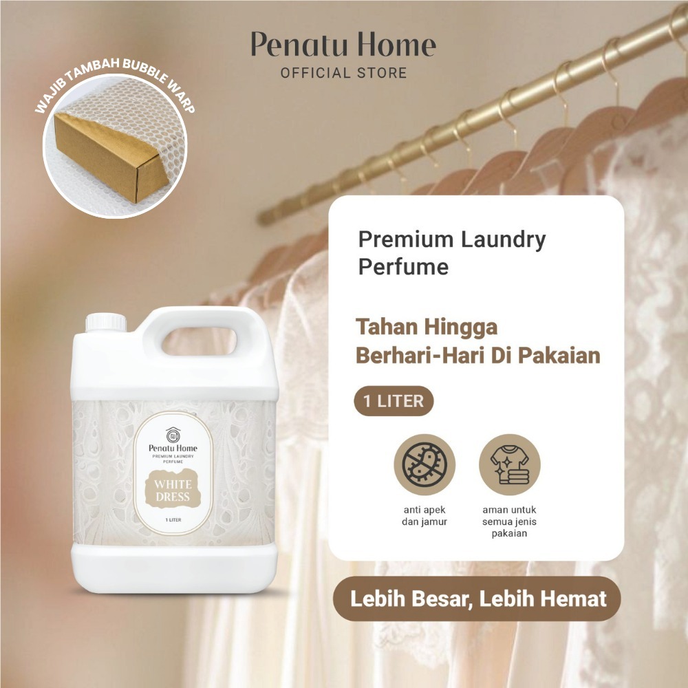 Parfum Laundry Premium Penatu Home - White Dress Jirigen 1000ML