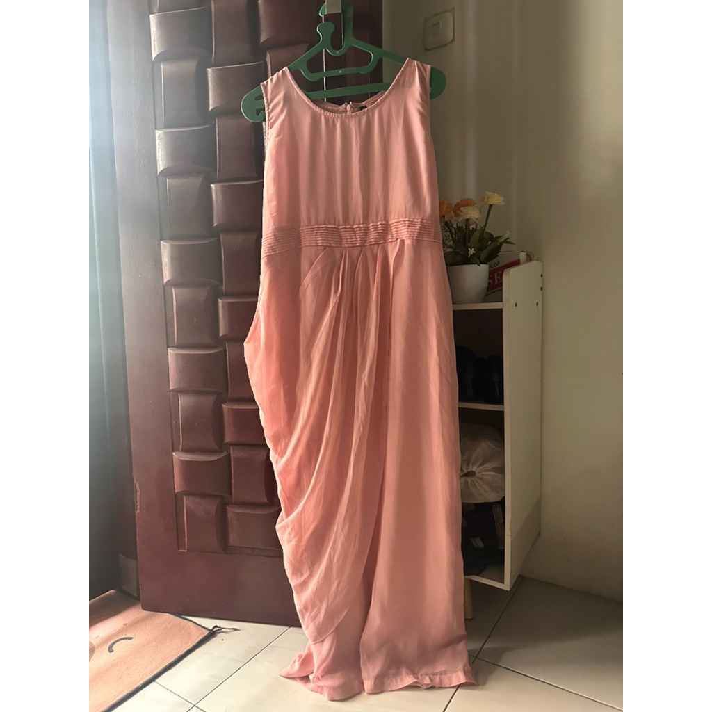 Dress merek Solemio Pink dengan outer