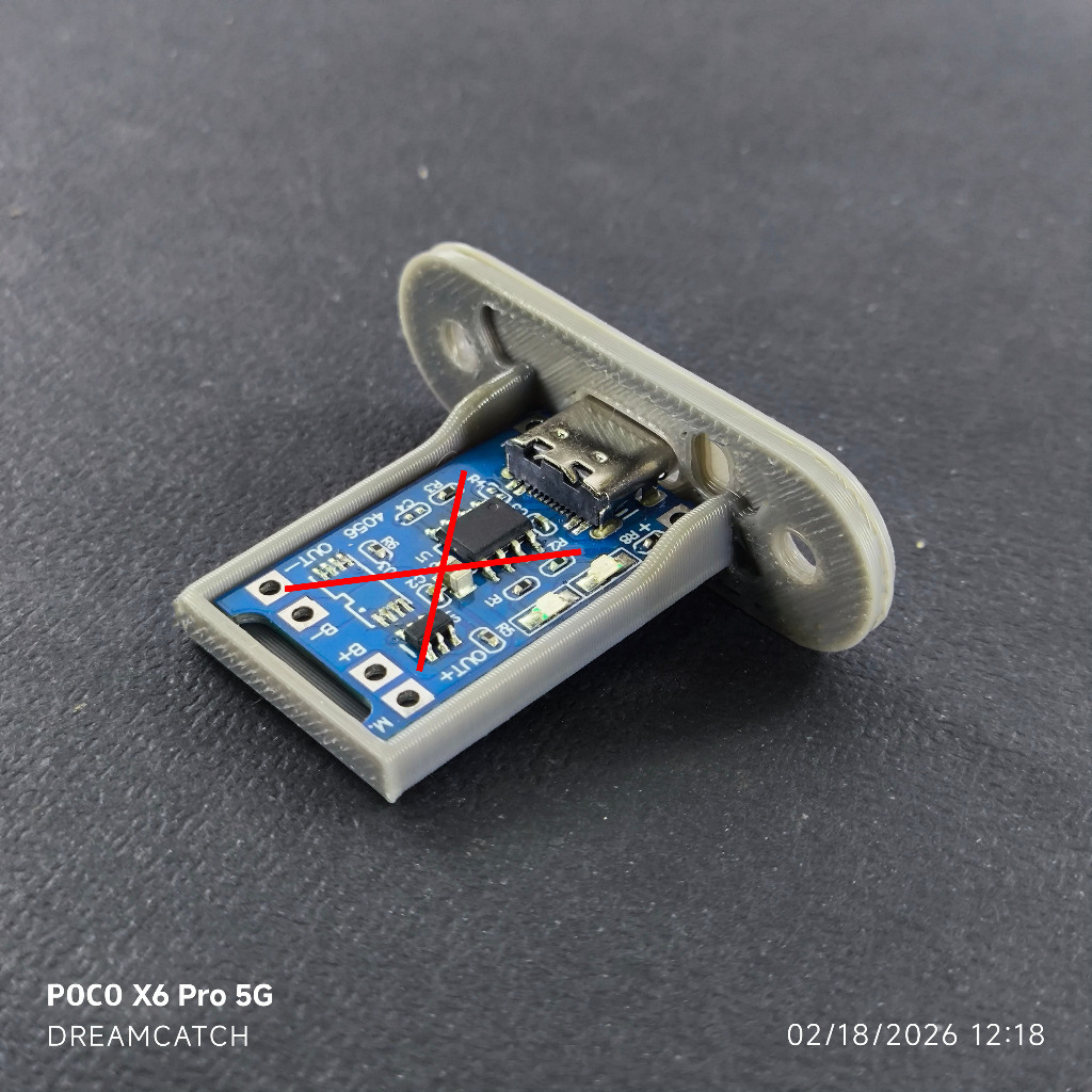 Bracket Casing Tutup Module Charger TP4056 Type C / Bracket TP4056