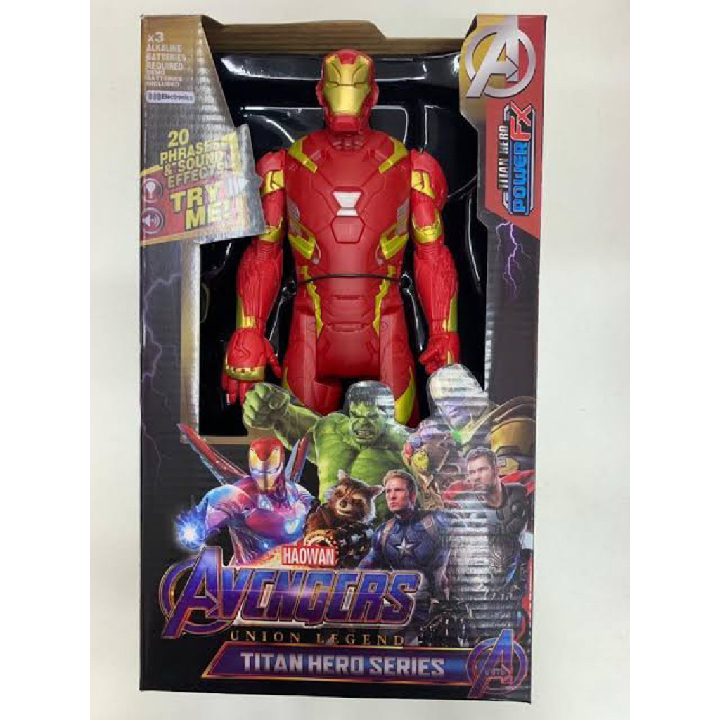Mainan Action Figure Superhero Avengers Hulk Batman Wolverine Deadpool Figur Pajangan Titan Hero IRO