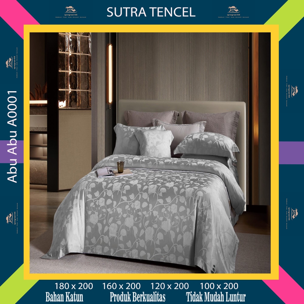 Sprei Kingkoil Sutra Tencel Jackquard 200 x 200 | 180 x 200 | 160 x 200