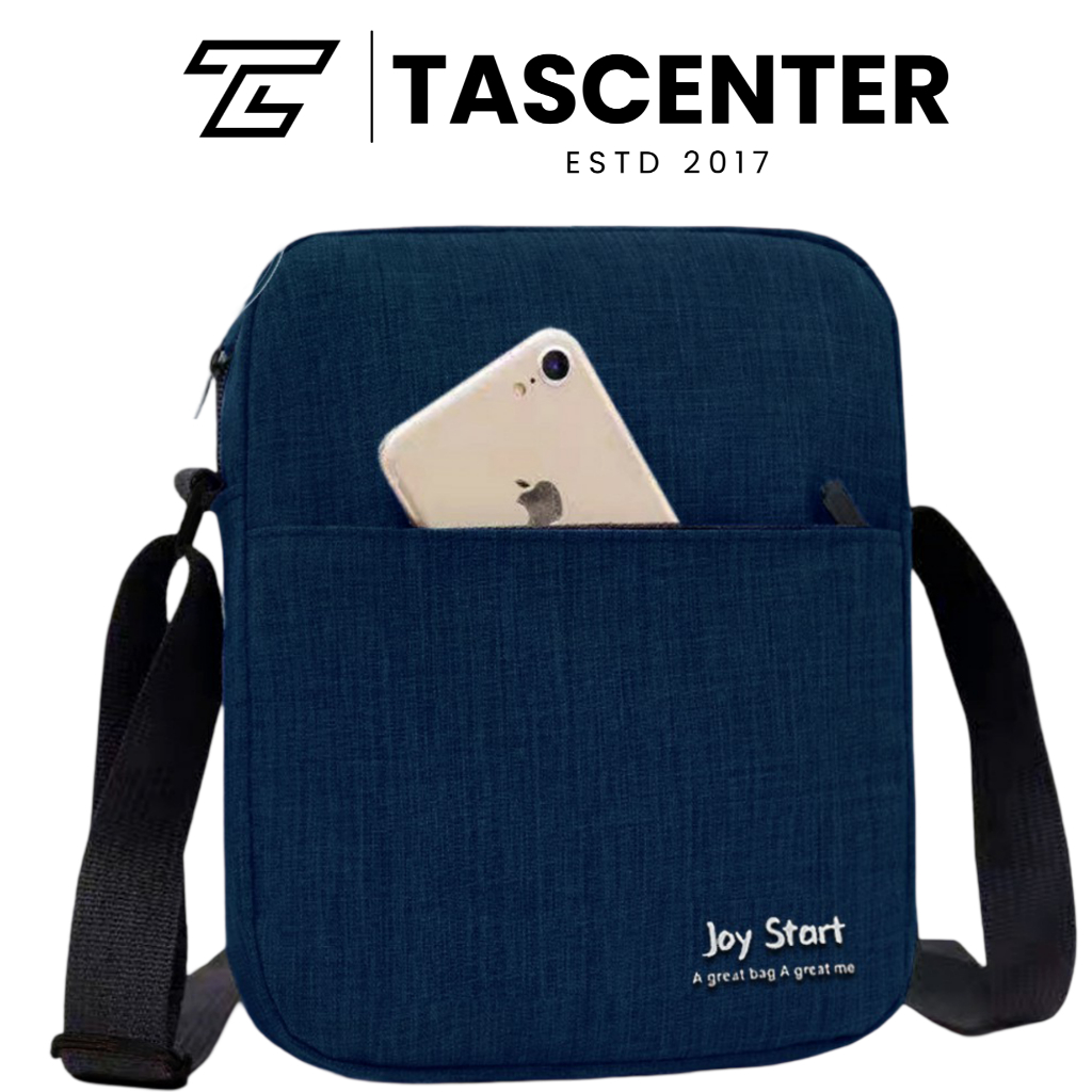 TAS CENTER JOY START TAS SELEMPANG PRIA TAS PRIA TAS SLINGBAG TAS BAHU MATERIAL BAHAN NILON TEBAL