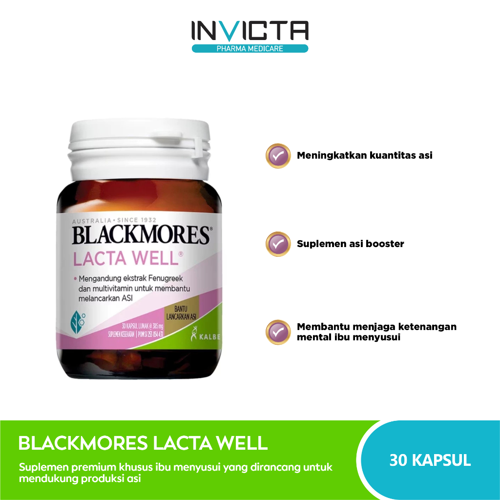 Blackmores Lacta Well - Suplemen ASI Booster / Pelancar ASI
