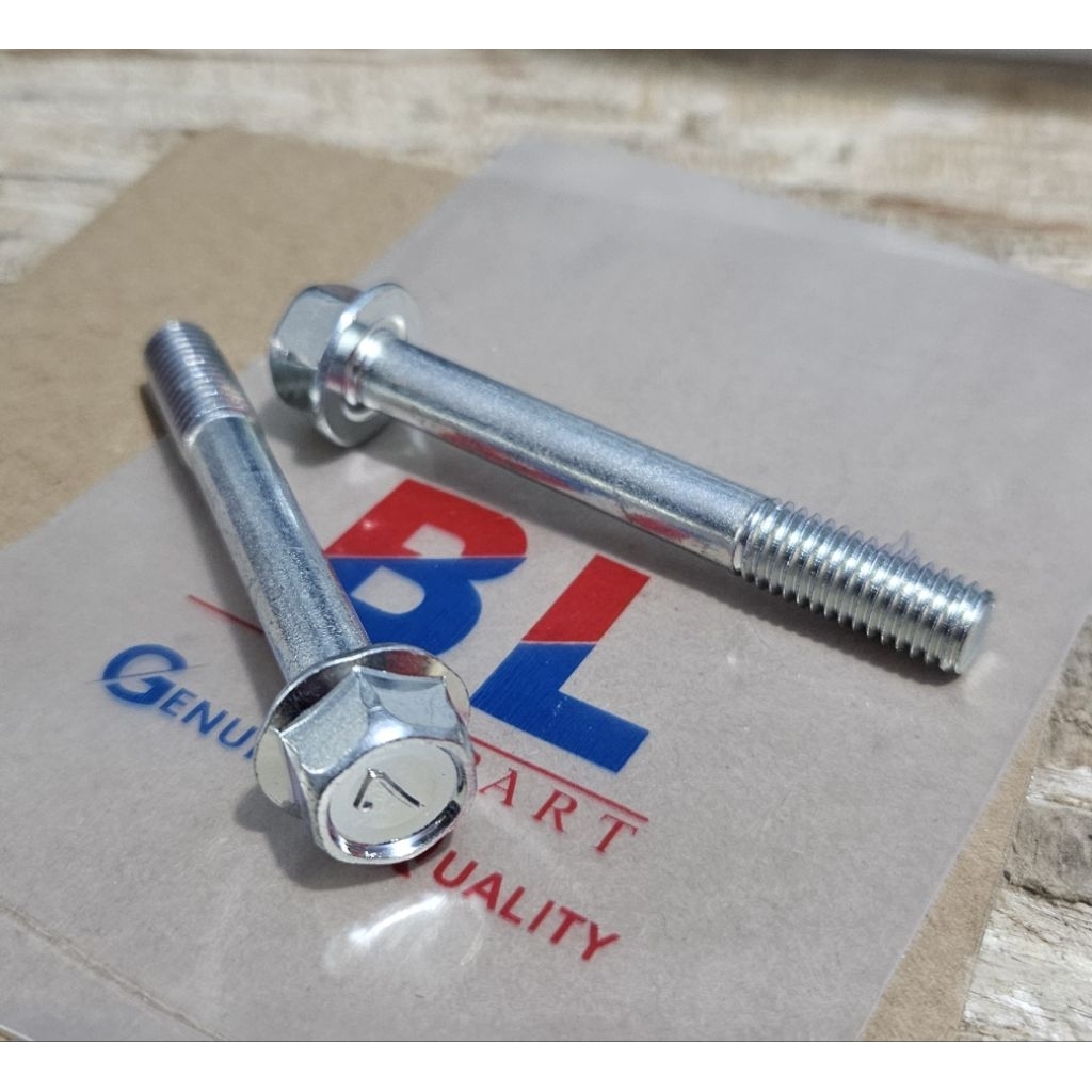 (10 baut / 10 baut + mur) Flange Bolt M8x60 / Baut Flange 8x60