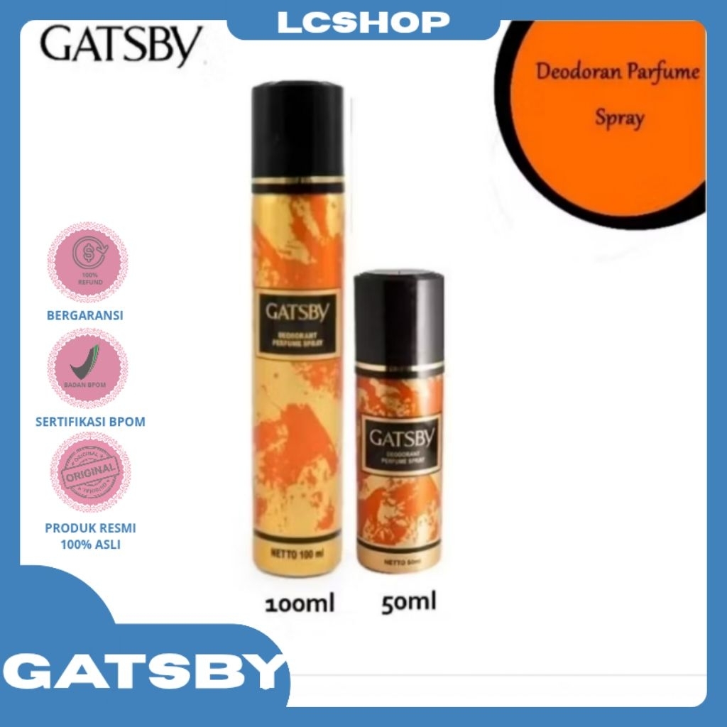 GATSBY DEODORANT PERFUME SPRAY GOLD / PARFUM KALENG GATSBY DEO SPRAY GOLD
