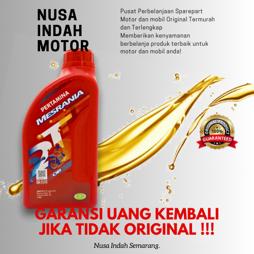Oli Mesran 2T OB SAE 30 1 Ltr Original Pertamina (1DUS)