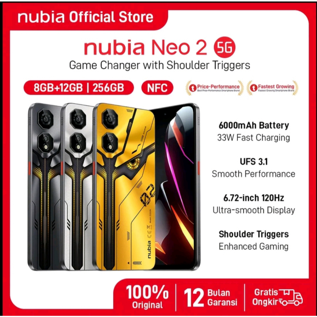 NUBIA NEO 2 5G NEW BNIB Ram 8/256 GB