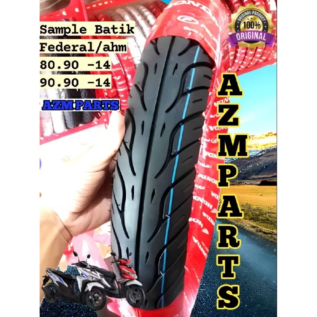 BAN FEDERAL 90/90 14 TUBLES BELKANG MOTOR BEAT VARIO