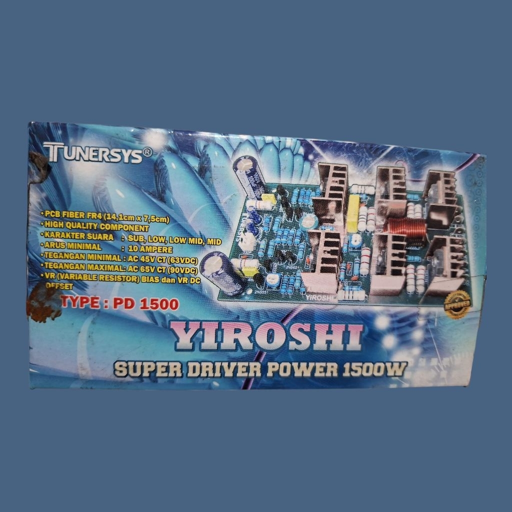KIT SUPER DRIVER POWER 1500WATT YIROSHI TUNERSYS