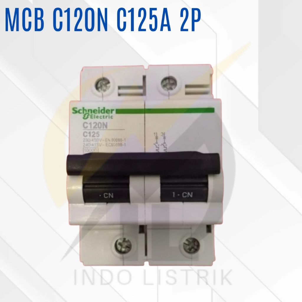 MCB Schneider 2P C120N C125A / MCB Schneider C120N 125A 2 Phase
