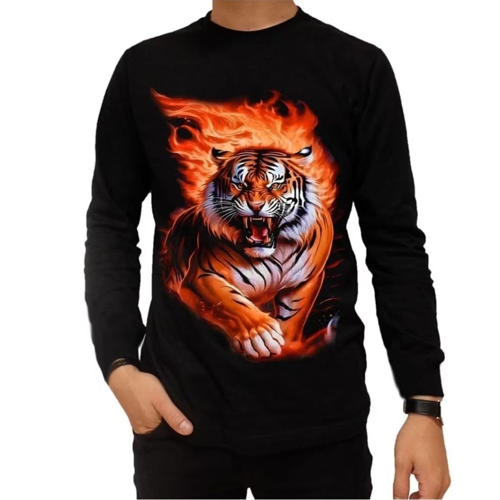 KAOS LENGAN PANJANG TEMA MACAN API