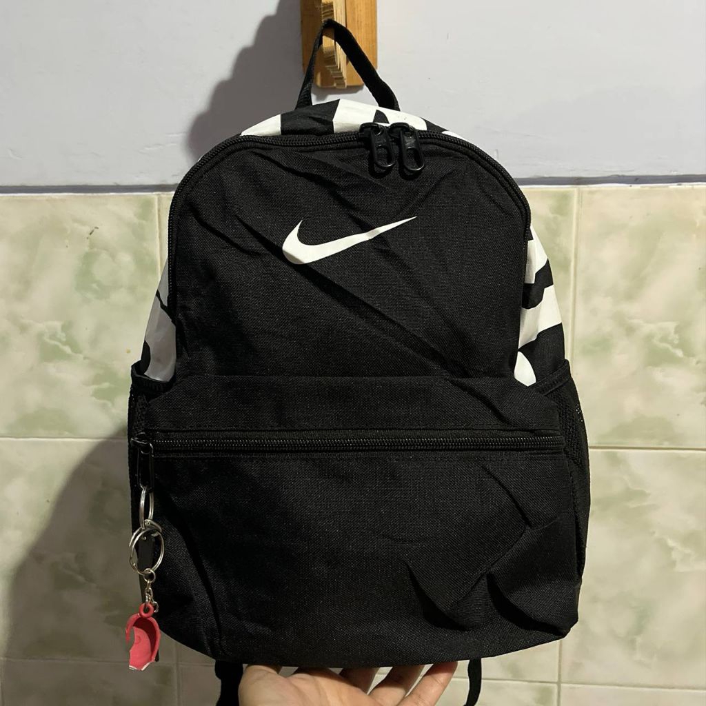 Nike Brasilia Mini Backpack | Ransel Anak & Dewasa | Just Do It Hitam | Preloved Bekas Pribadi Secon